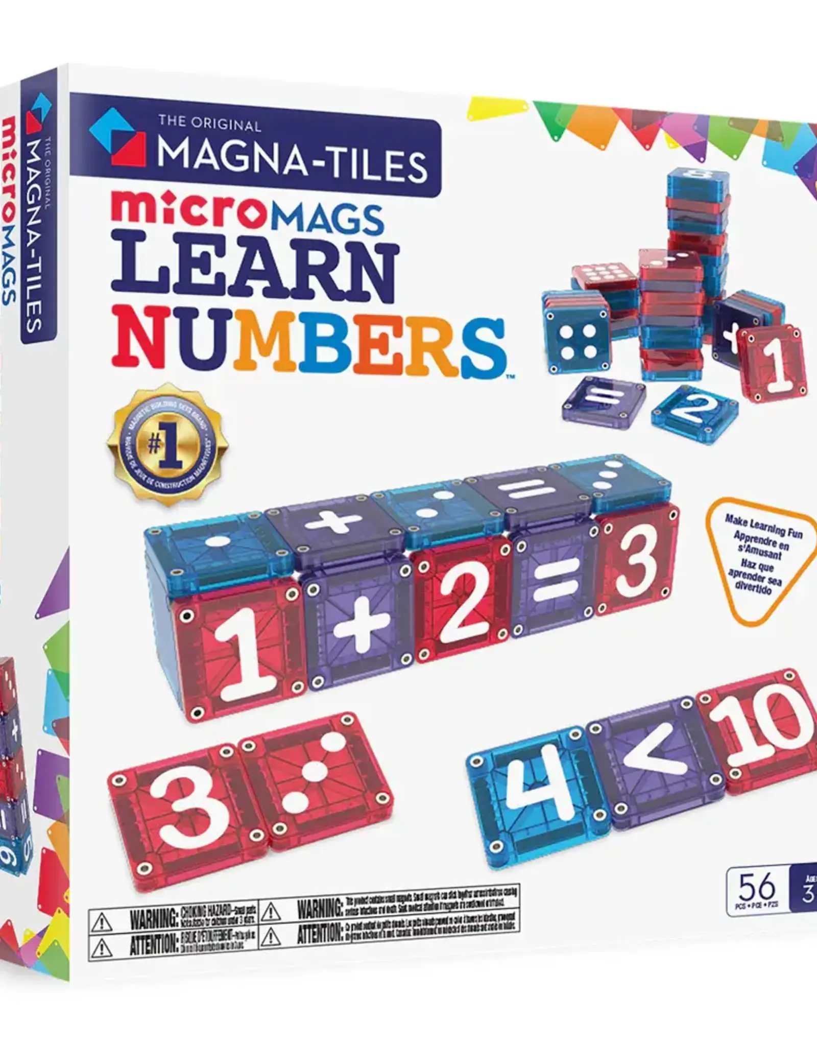 Magna-Tiles microMAGS Learn Numbers