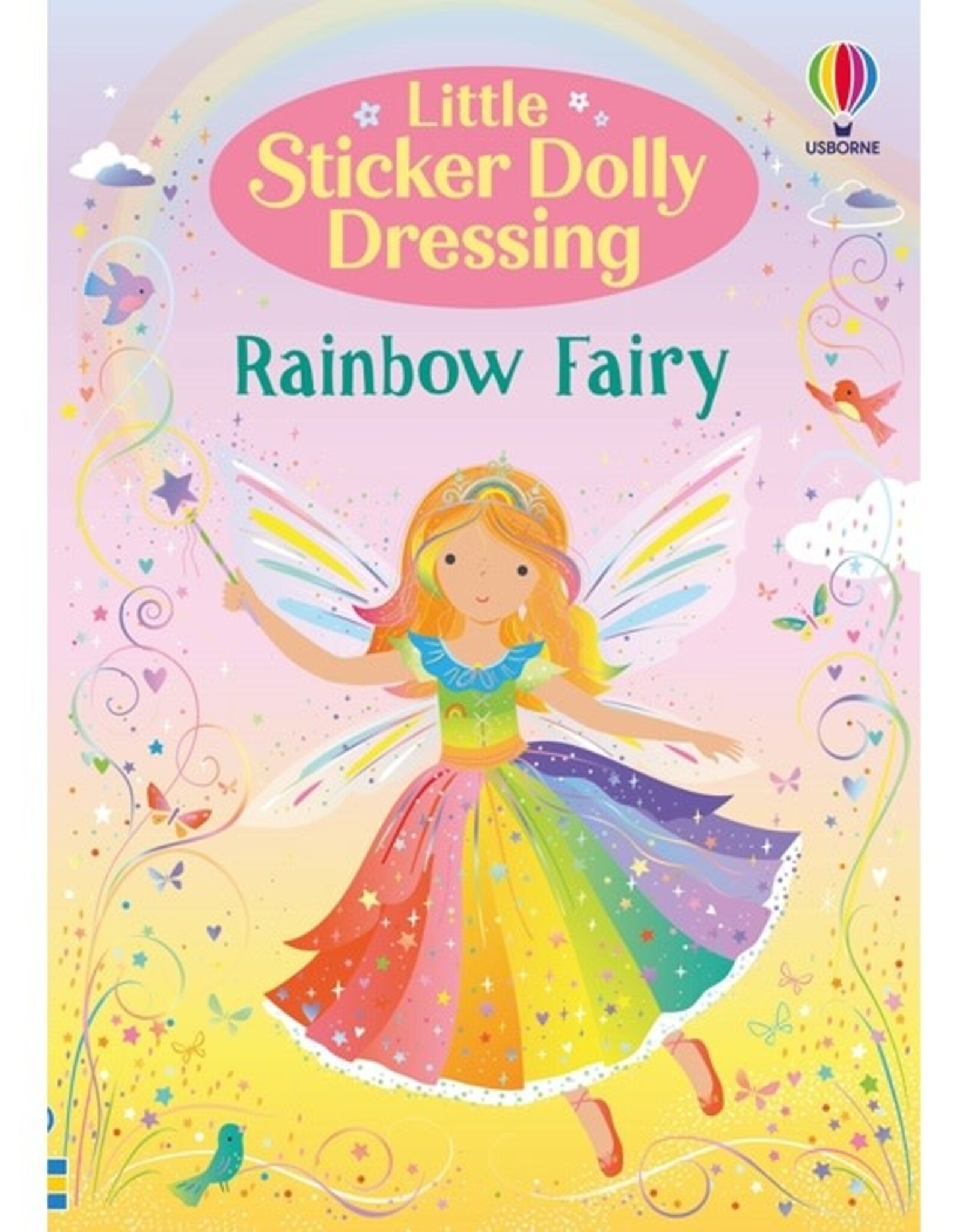 Usborne Little Sticker Dolly Dressing Rainbow Fairy