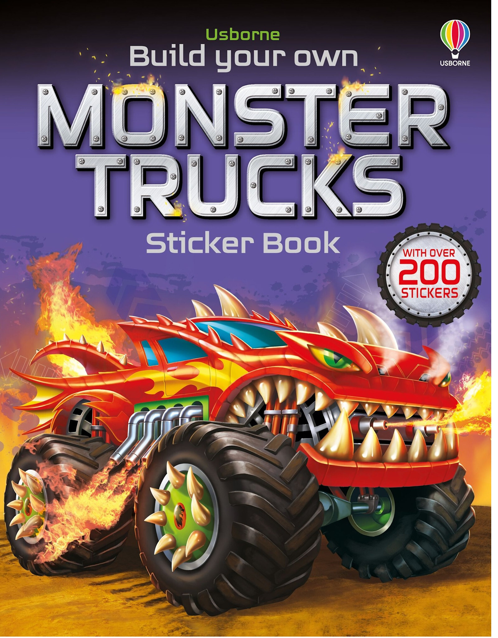 Usborne Sticker Book: Build Your Own Monster Trucks