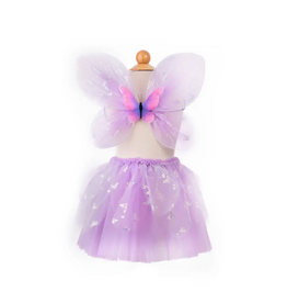 Creative Education Flutter Butterfly Skirt & Wings, Purple,  Size 4-6
