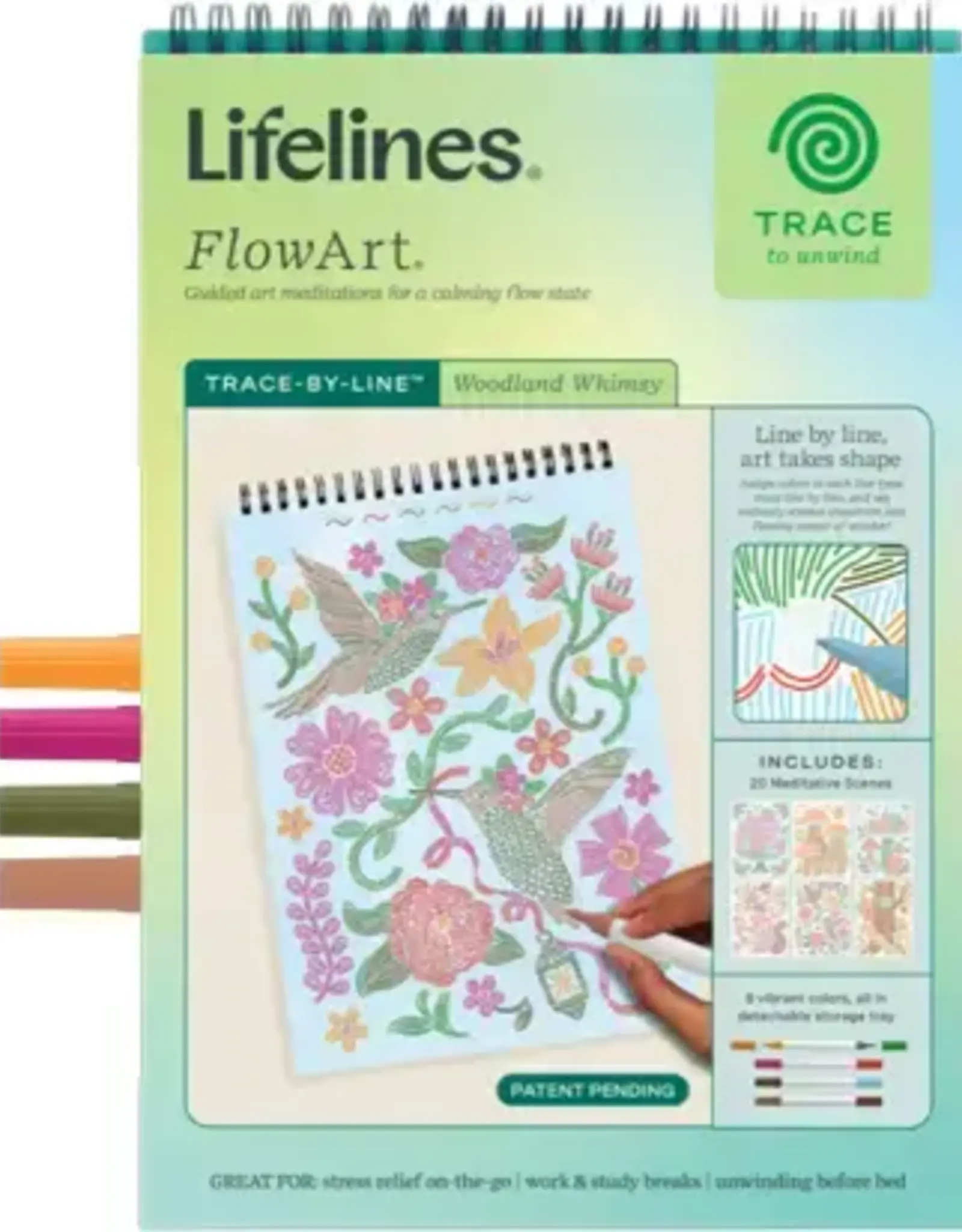 Lifelines FlowArt: Trace-By-Line: Woodland Whimsy