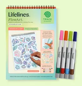 Lifelines FlowArt: Trace-By-Line: Tropical Paradise