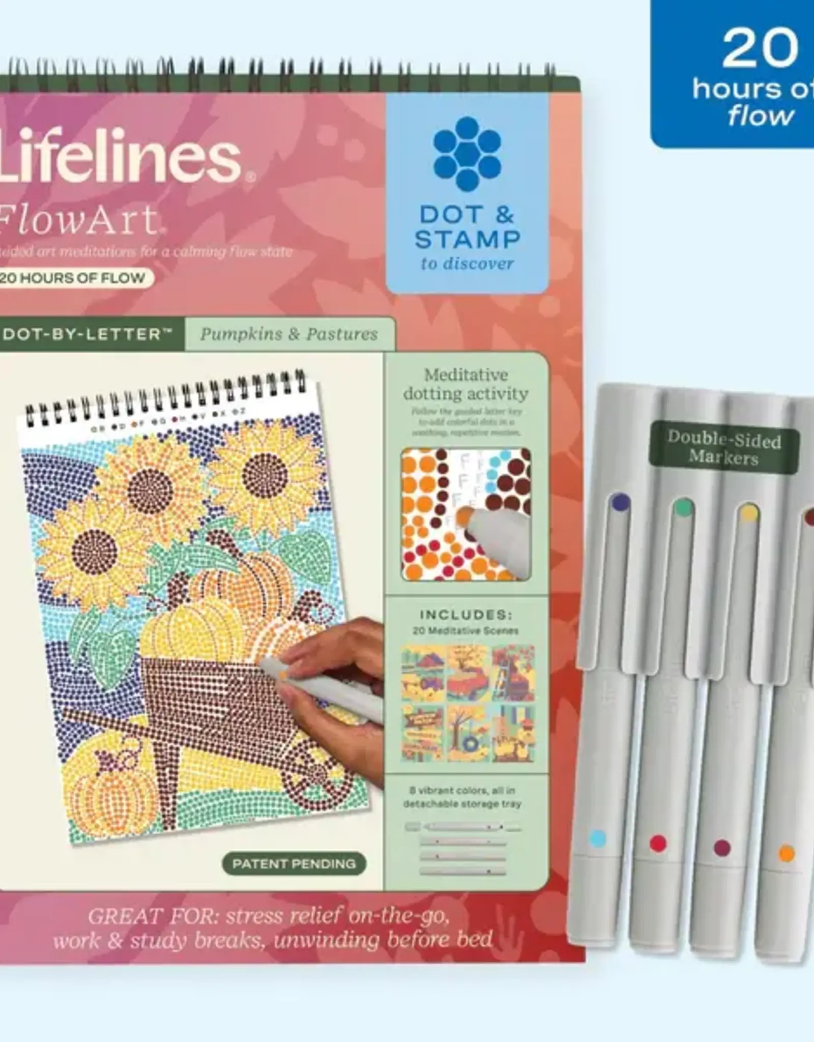 Lifelines FlowArt® - Dot-By-Letter:  Pumpkins & Pastures