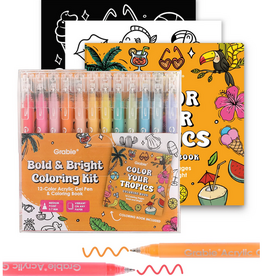 Grabie Bold & Bright Coloring Kit - Tropics Color