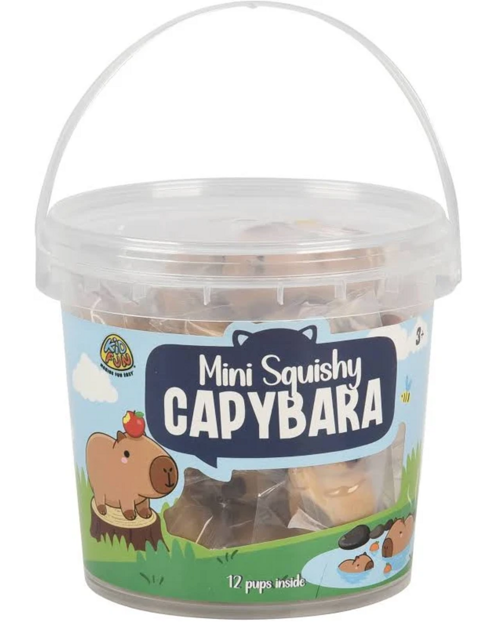 US Toy Mini Squishy Capybara Tub