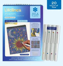 Lifelines FlowArt - Dot-By-Letter: Into the Galaxy - Metallic