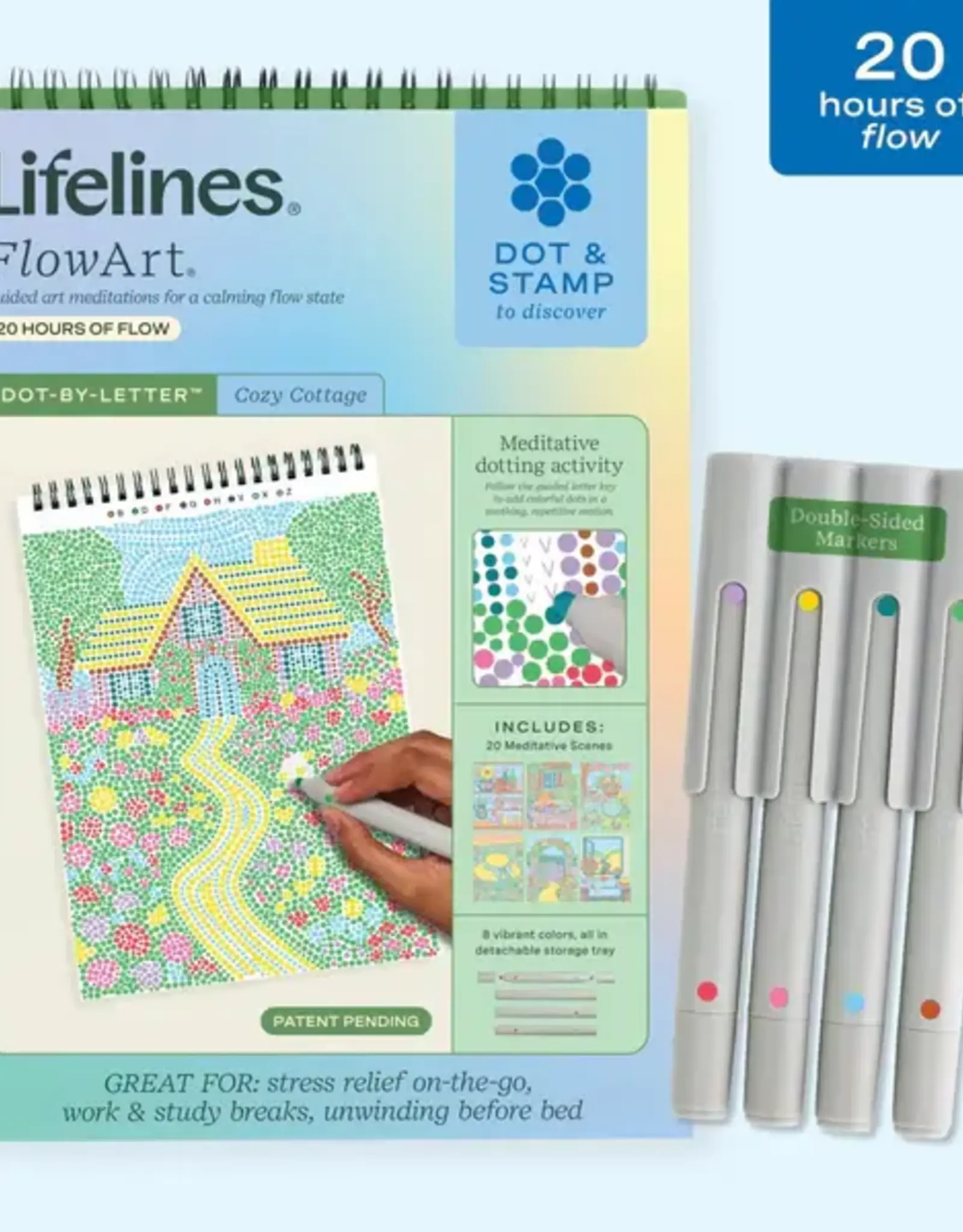 Lifelines FlowArt- Dot-By-Letter: Cozy Cottage