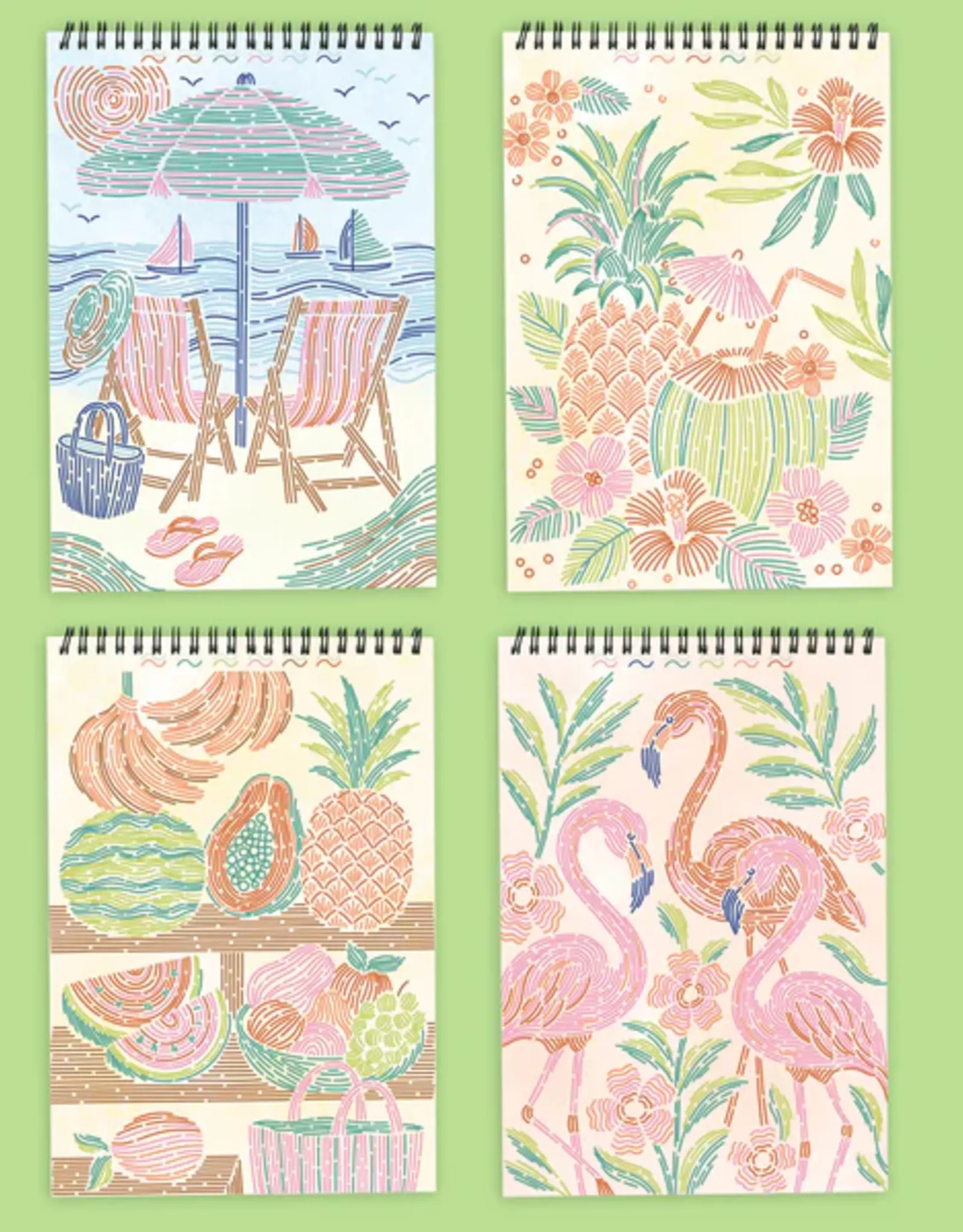 Lifelines FlowArt: Trace-By-Line: Tropical Paradise