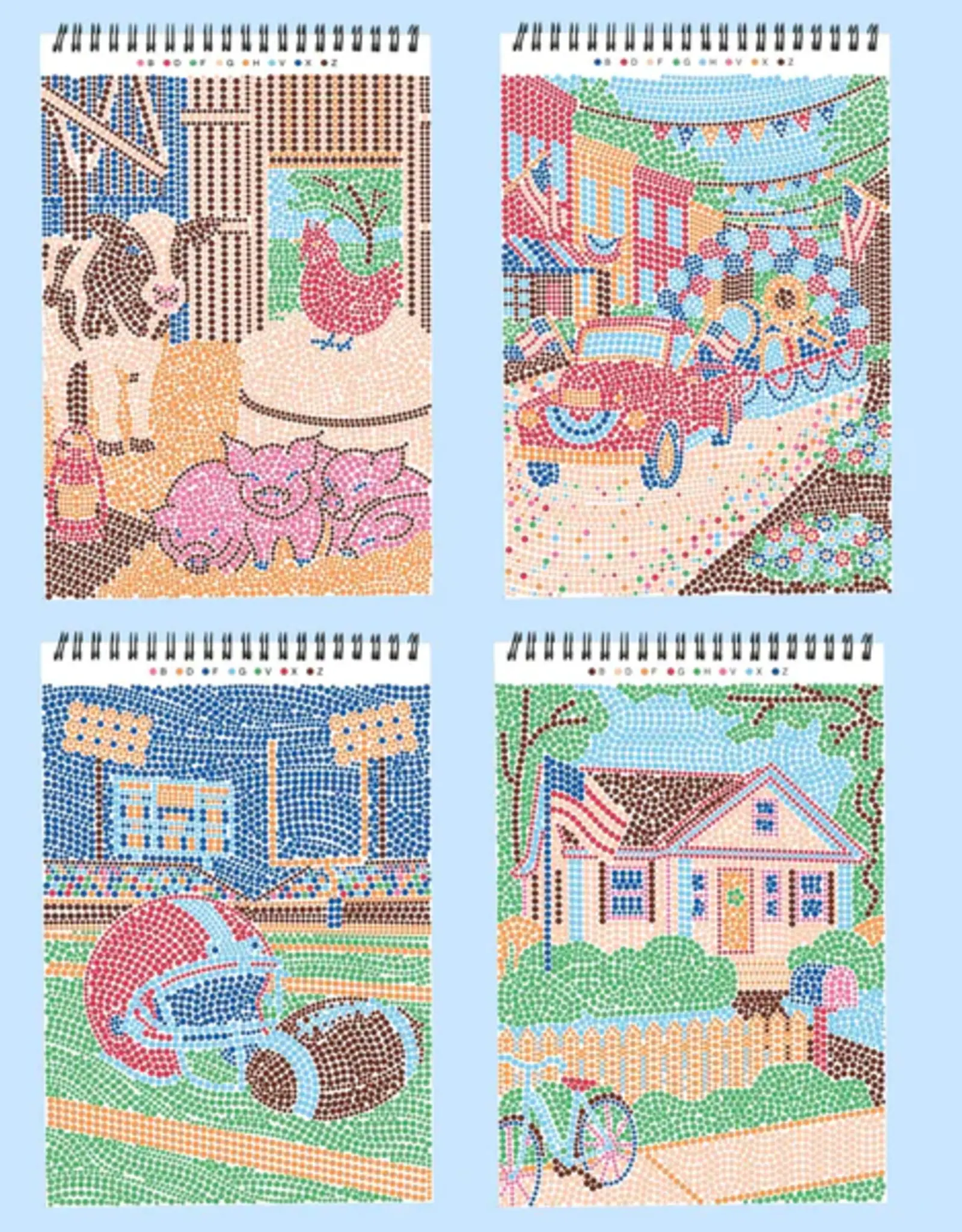 Lifelines FlowArt® Dot-By-Letter:  Americana
