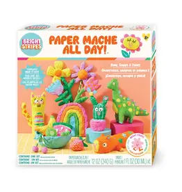 Bright Stripes Paper Mache All Day!