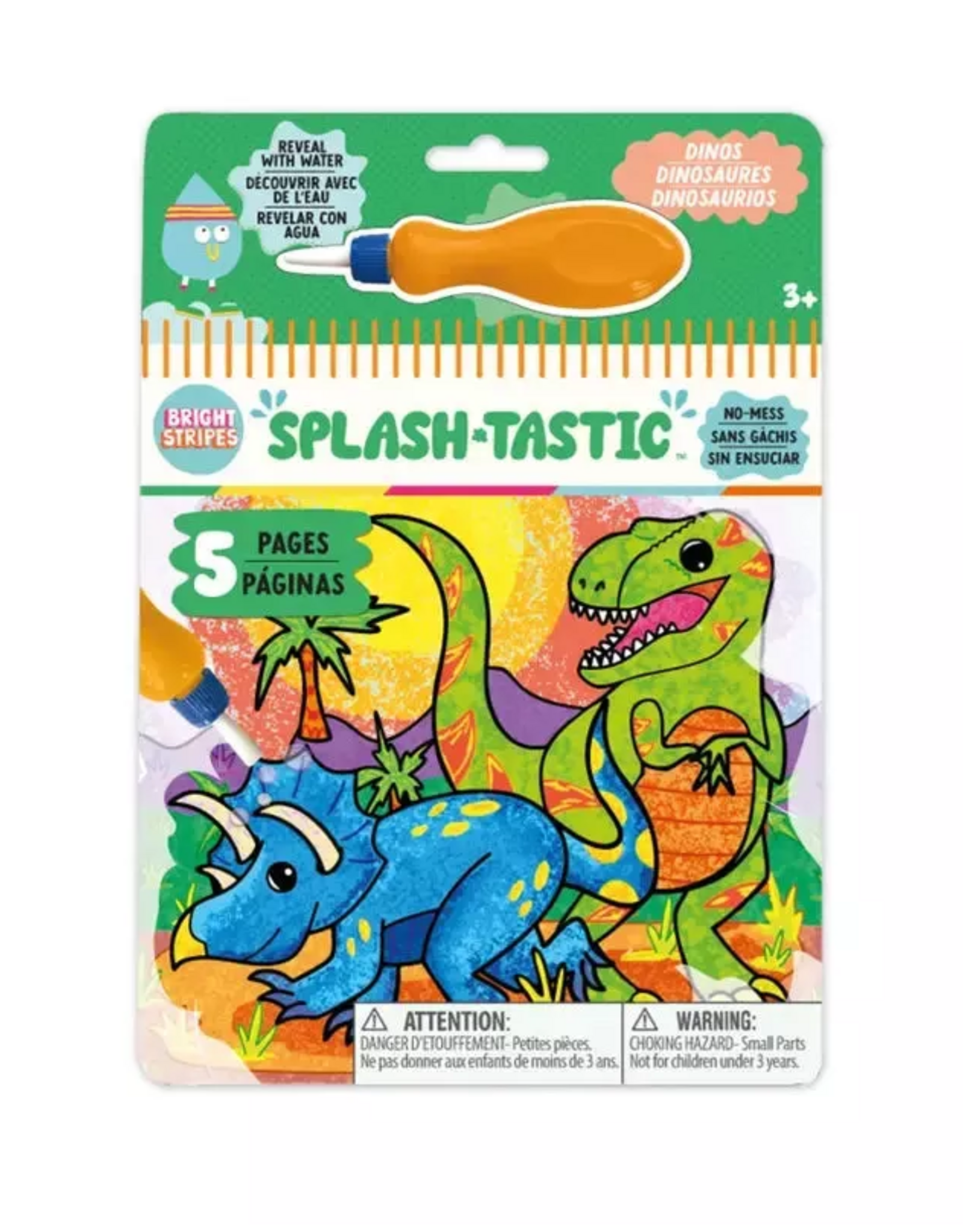 Bright Stripes Splash-Tastic: Dinos