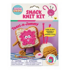 Bright Stripes Snack Knit Kit: Toast- n-Jammy