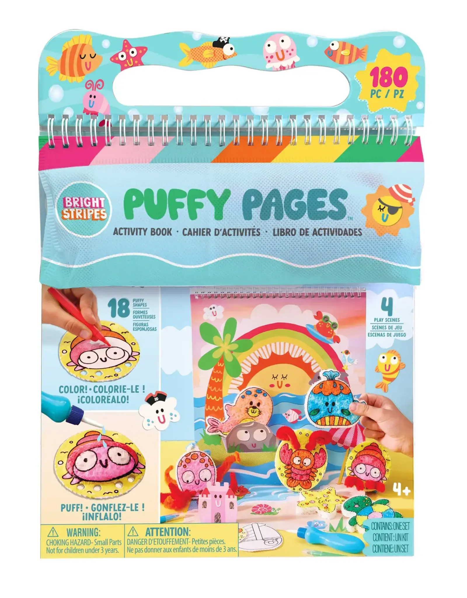 Bright Stripes Puffy Pages