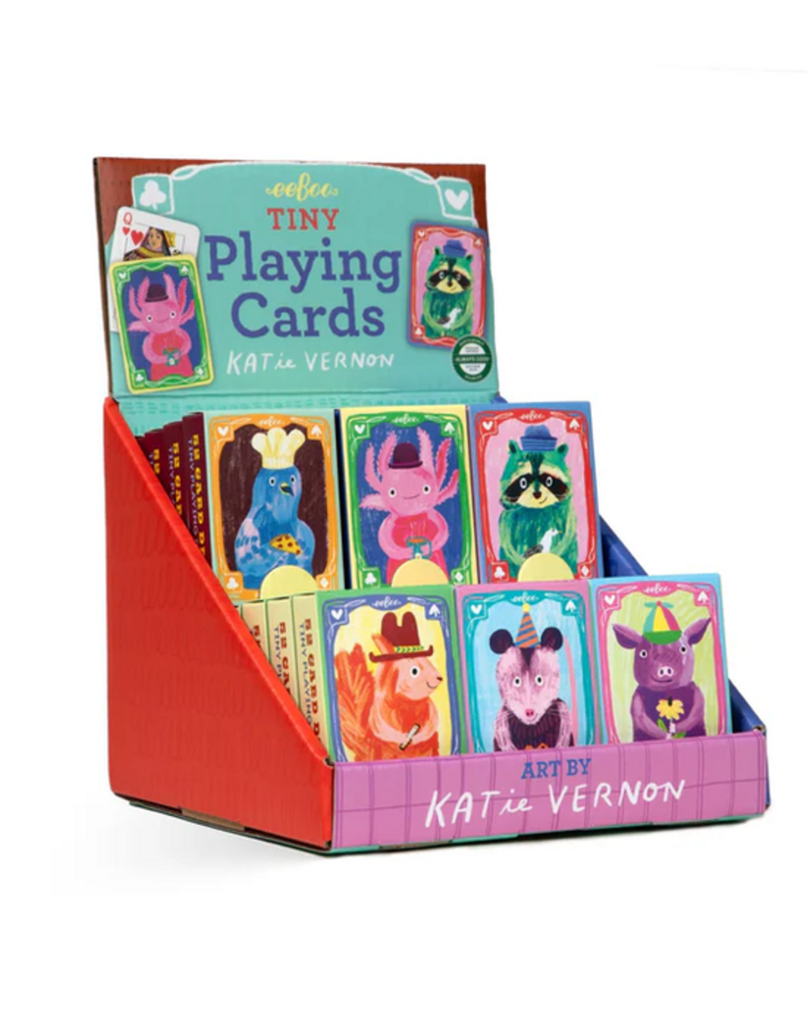 eeBoo Katie Vernon Tiny Playing  Cards Assorted