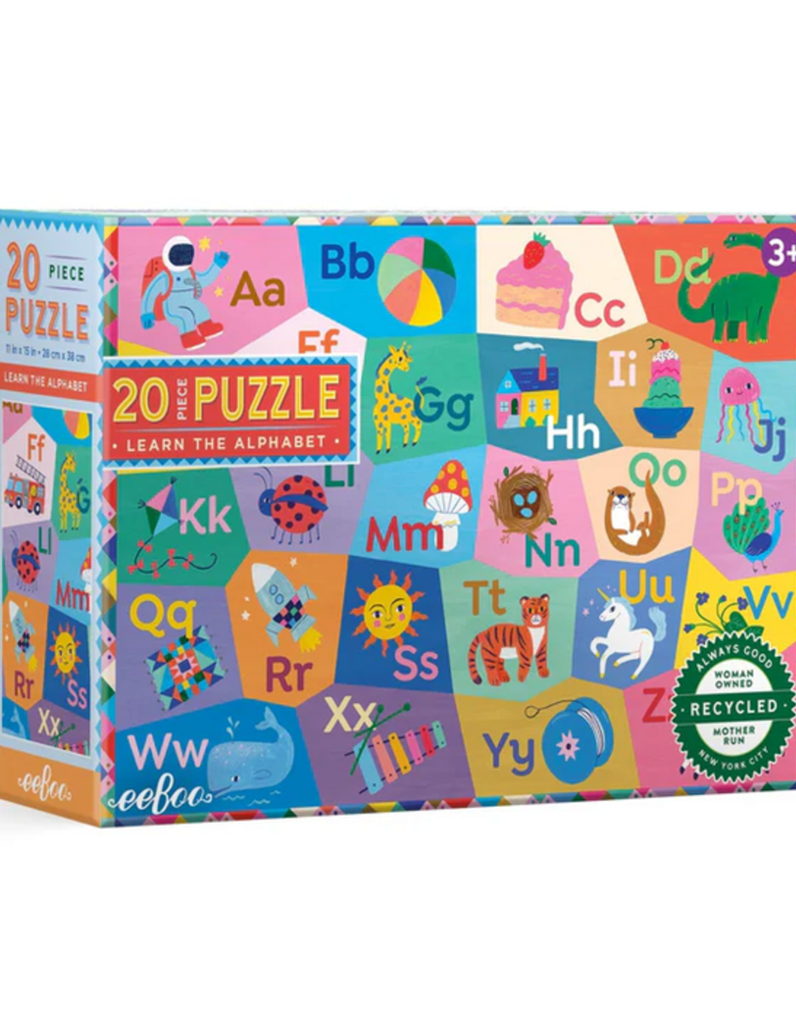 eeBoo 20pc Puzzle: Learn the Alphabet