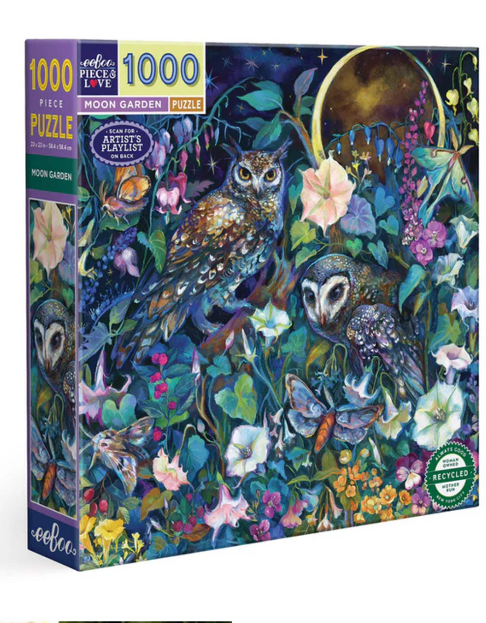 eeBoo 1000pc Puzzle: Moon Garden