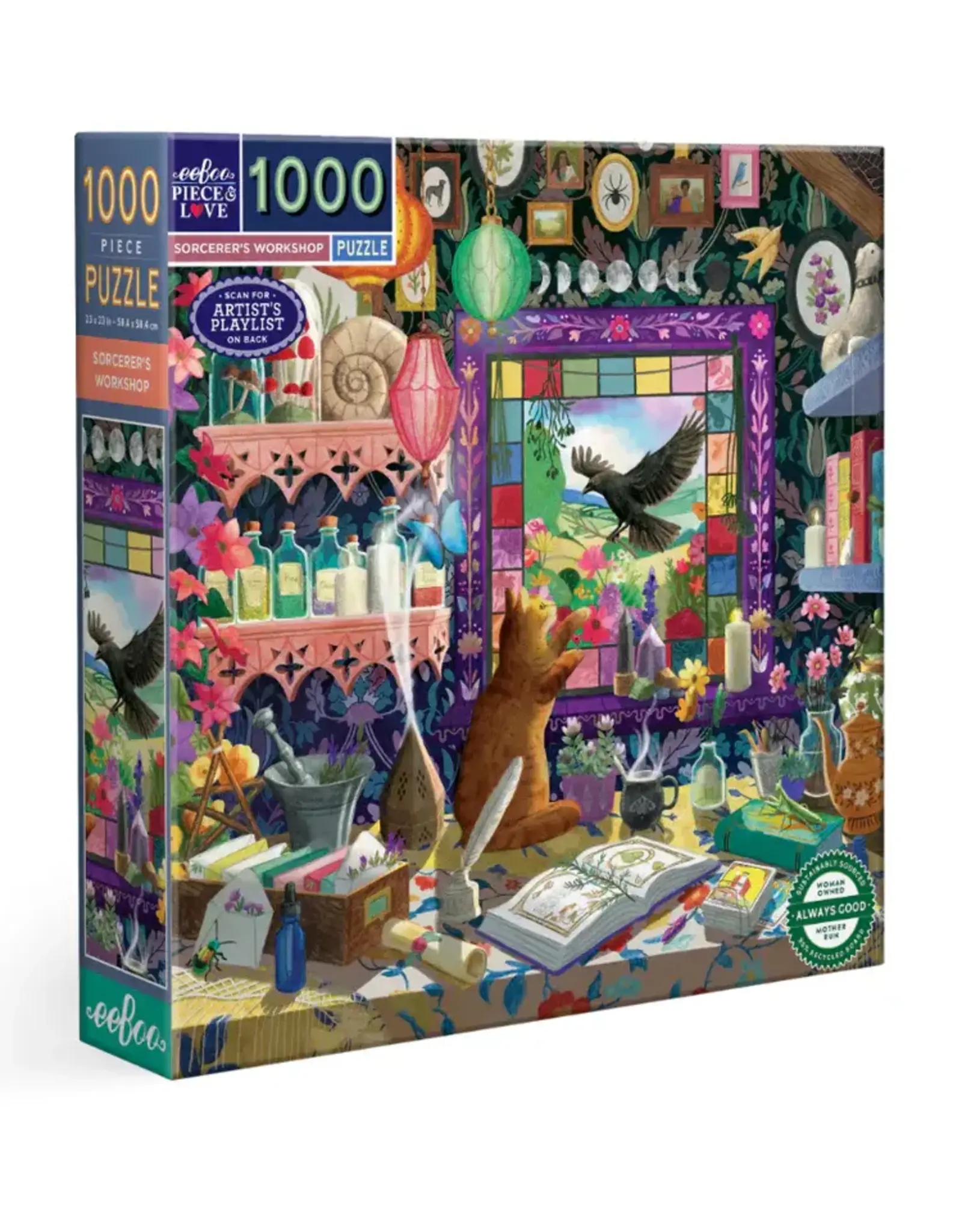 eeBoo 1000pc Puzzle: Sorcerer's Workshop