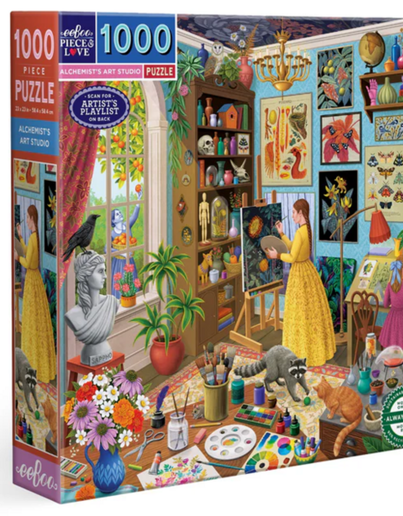 eeBoo 1000pc Puzzle: Alchemist's Art Studio
