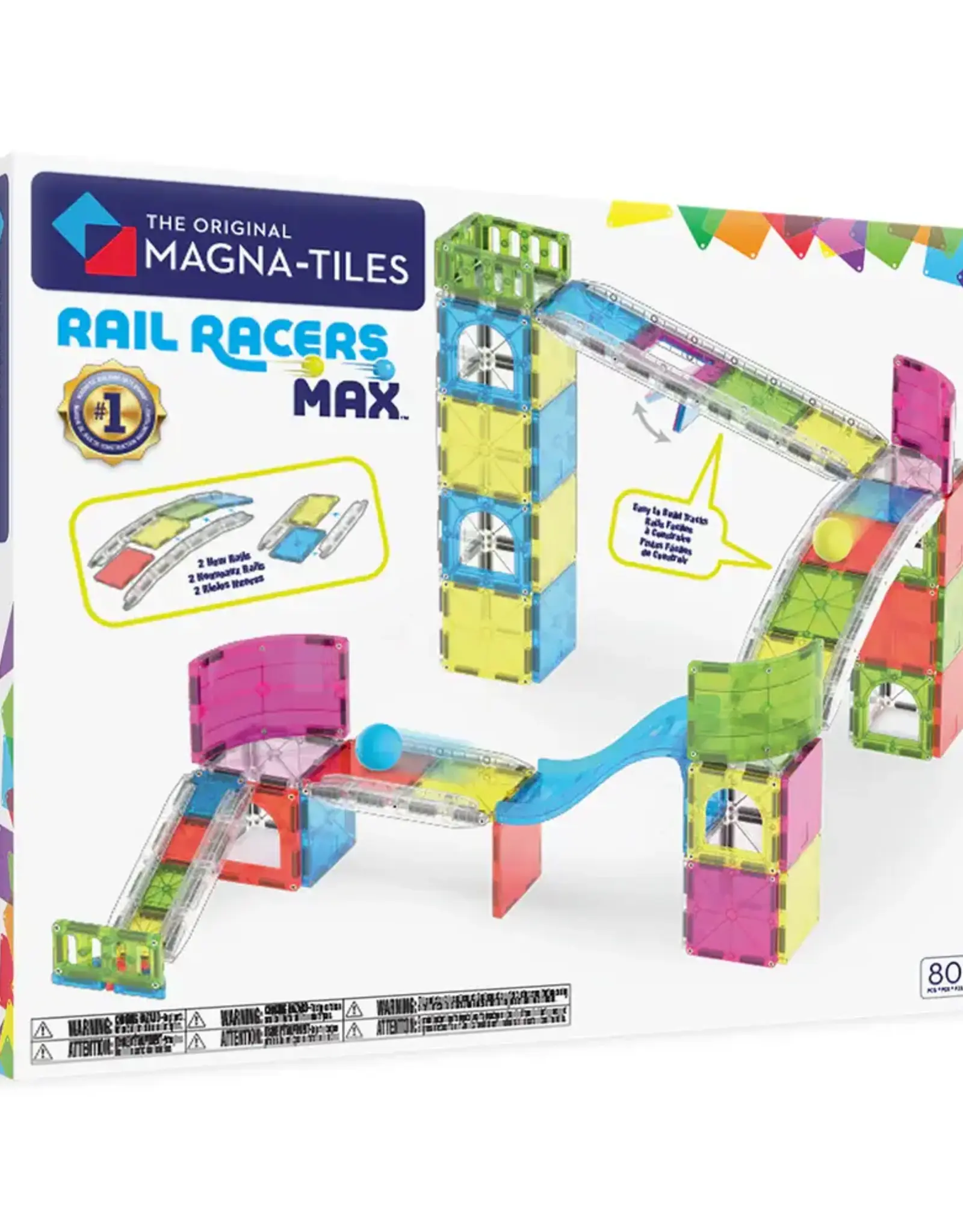 Magna-Tiles Magna-tiles: Rail Racers Max 80pc