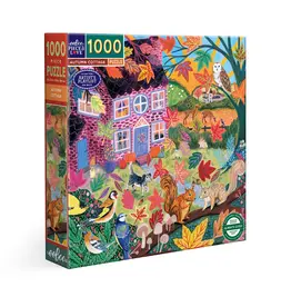 eeBoo 1000pc Puzzle: Autumn Cottage