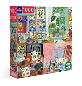 eeBoo 1000pc Puzzle: Strawberry Kitchen