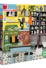 eeBoo 1000pc-Puzzle: Kitchen Chickens