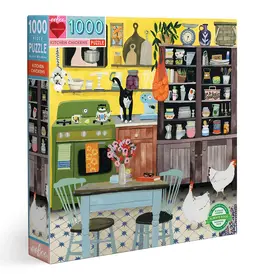 eeBoo 1000pc-Puzzle: Kitchen Chickens