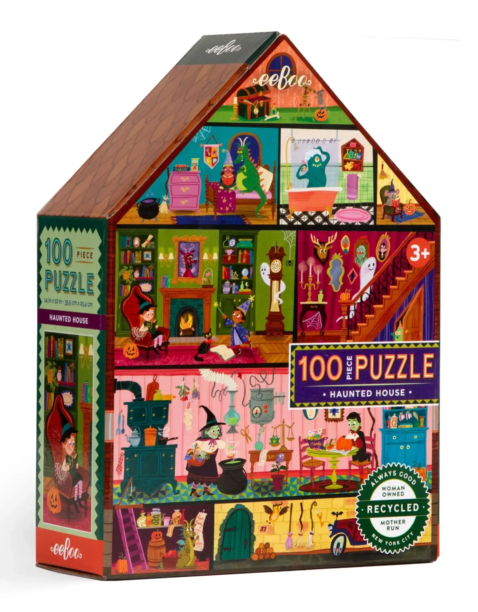 eeBoo 100pc Puzzle: Haunted House