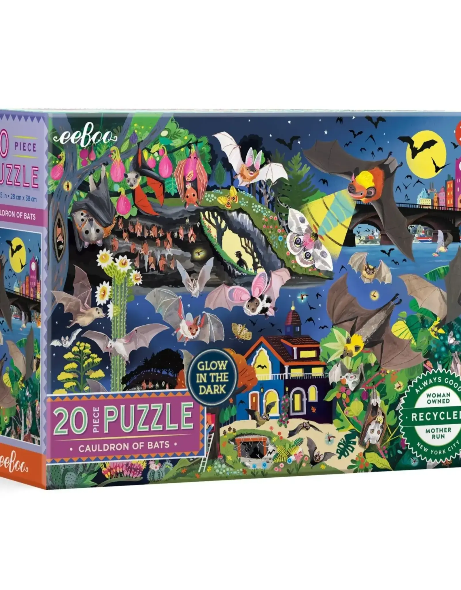 eeBoo 20pc Puzzle: Cauldron of Bats