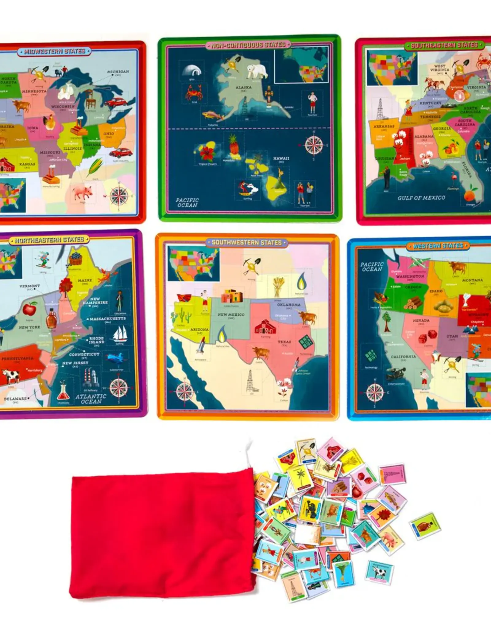 eeBoo USA Geography Bingo