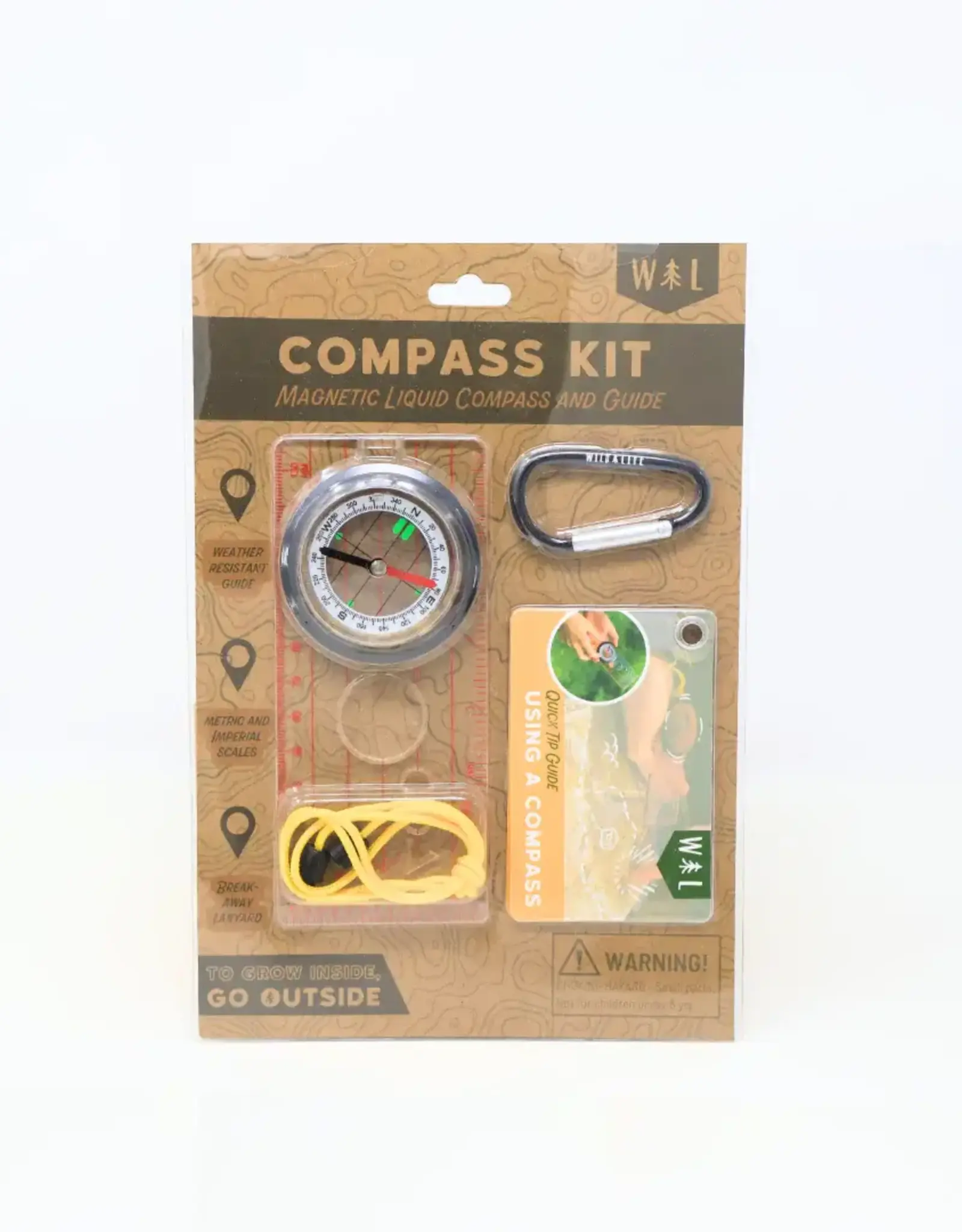 Wild Life Outdoor Adventures Magnetic Liquid Compass Kit