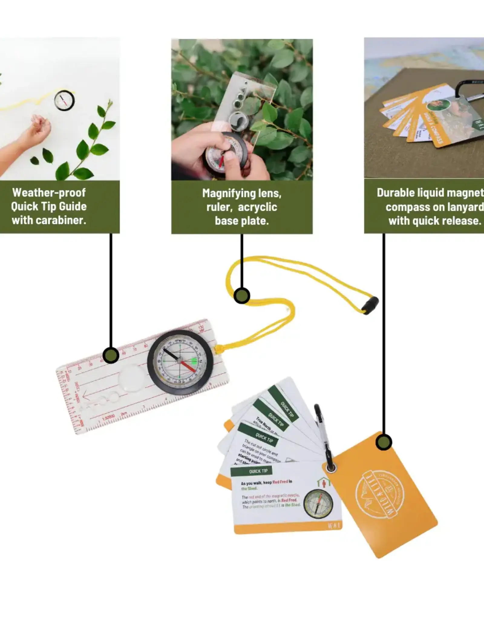 Wild Life Outdoor Adventures Magnetic Liquid Compass Kit