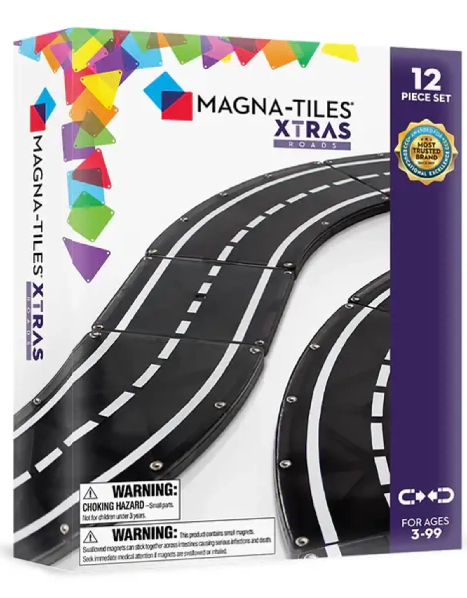 Magna-Tiles Magna-Tiles: XTRAS Roads 12-Piece Set