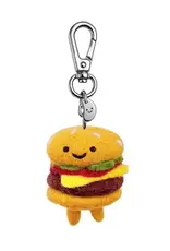 Ohh Deer Silly Beans Felt Keychain: Bill The Burger