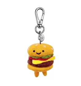 Ohh Deer Silly Beans Felt Keychain: Bill The Burger