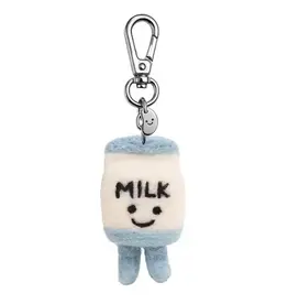 Ohh Deer Silly Beans Felt Keychain: Marty The Milk
