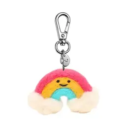 Ohh Deer Silly Beans Felt Keychain: Rain The Rainbow