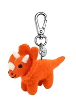 Ohh Deer Silly Beans Felt Keychain: Tim Triceratops