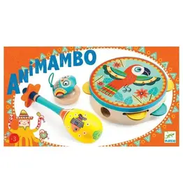 Djeco Animambo 3pc Set: Guiro, Maracas, Tambourine