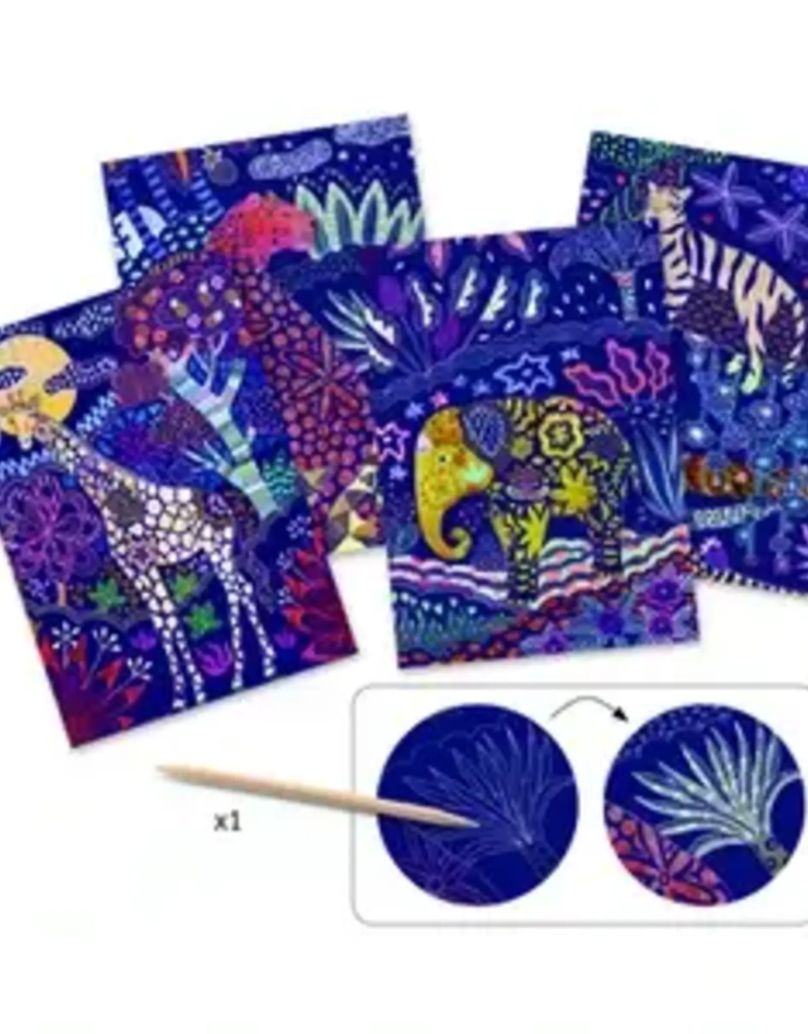Djeco PG Scratch Cards Lush Nature