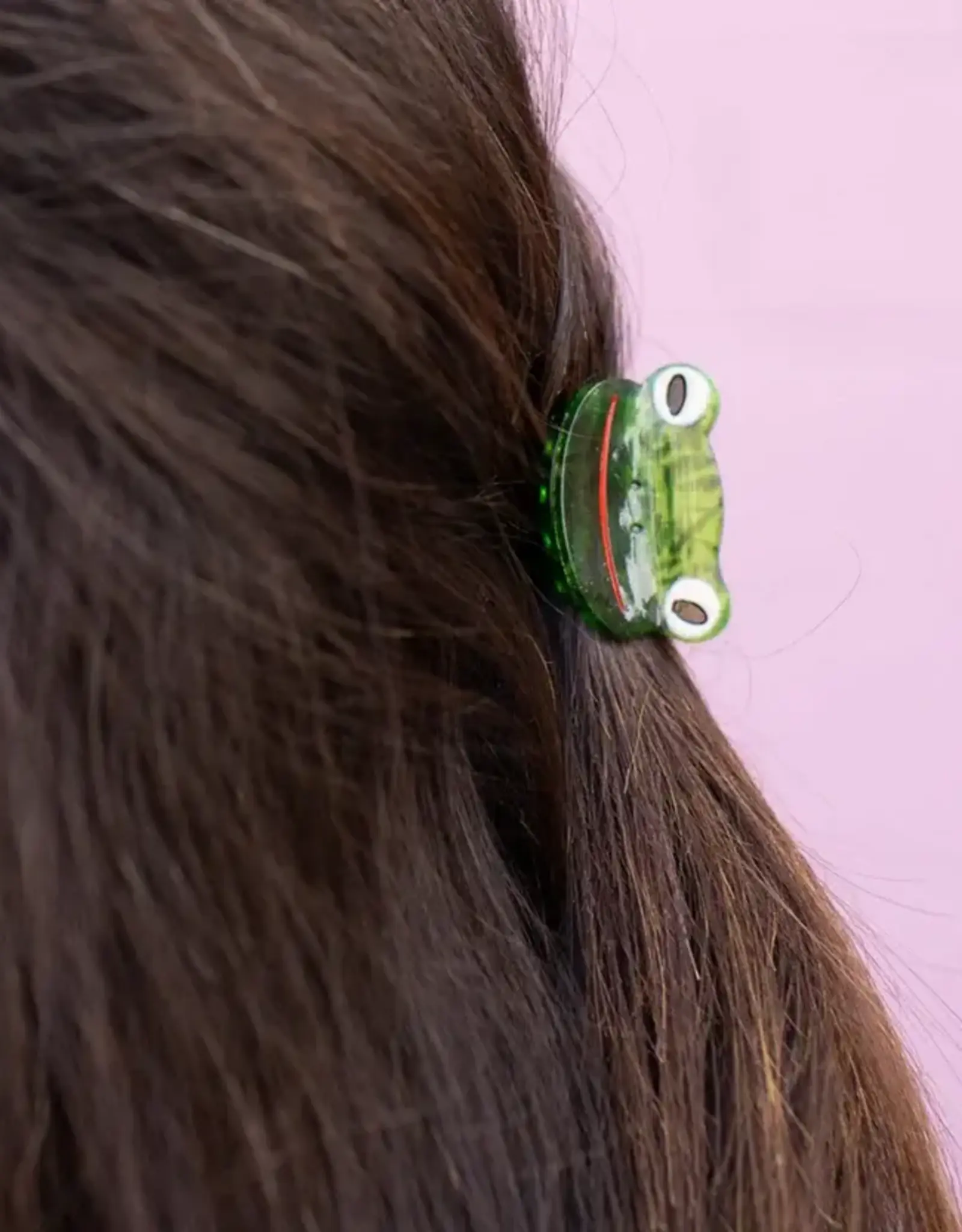 Jenny Lemons Claw Clip: Mini Green Froggy