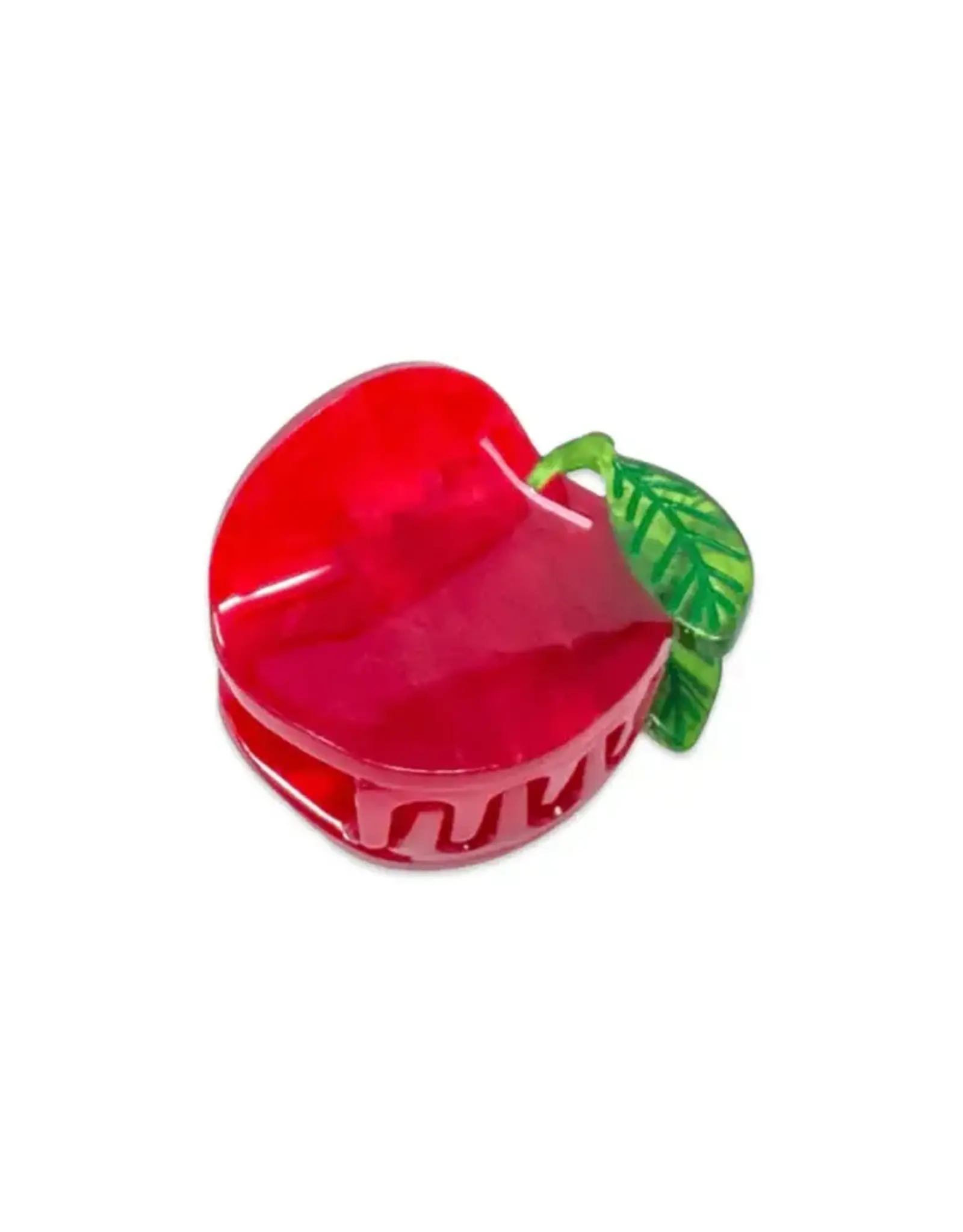 Jenny Lemons Claw Clip: Mini Red Apple