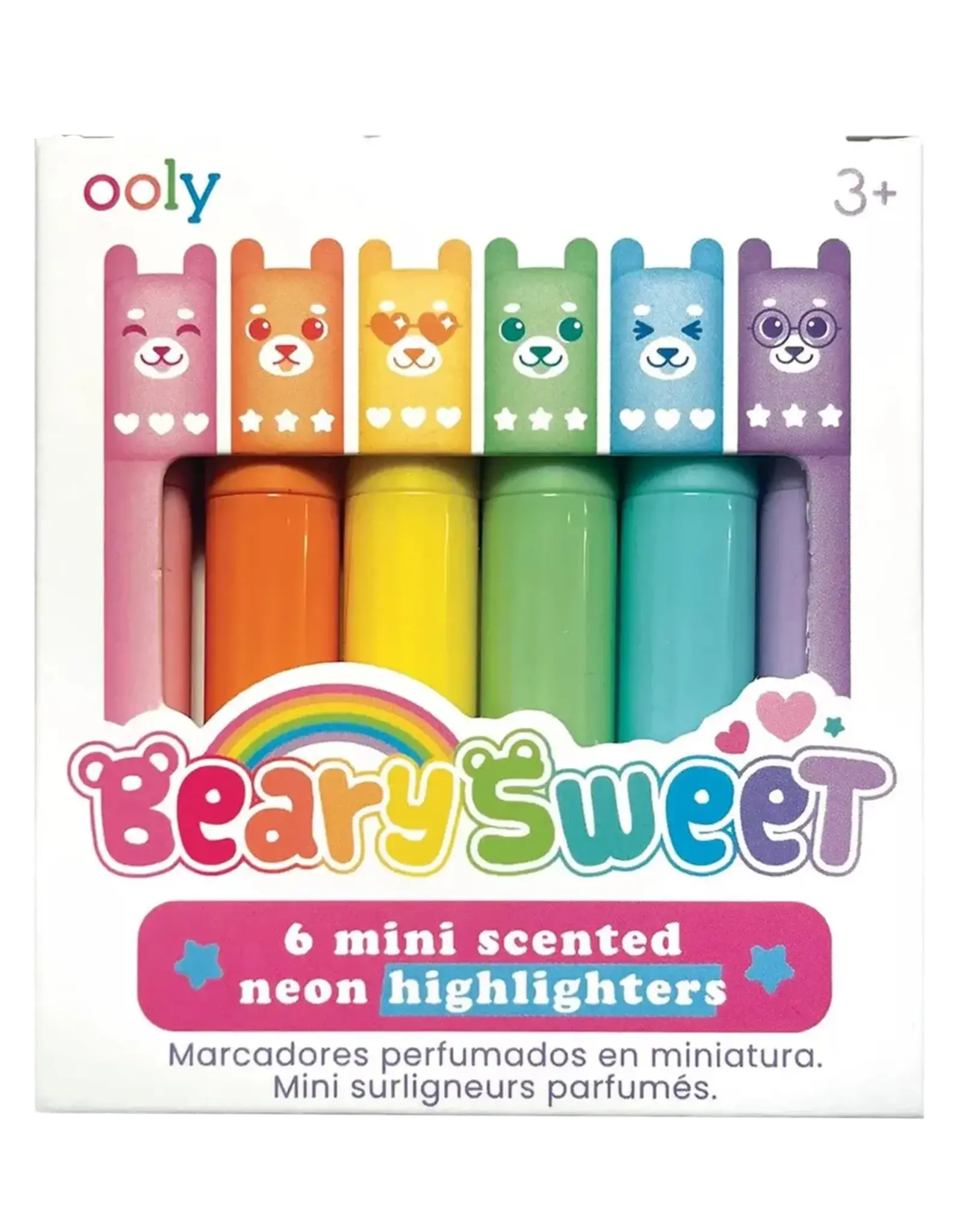 Ooly Beary Sweet: Mini Scented Neon Highlighters