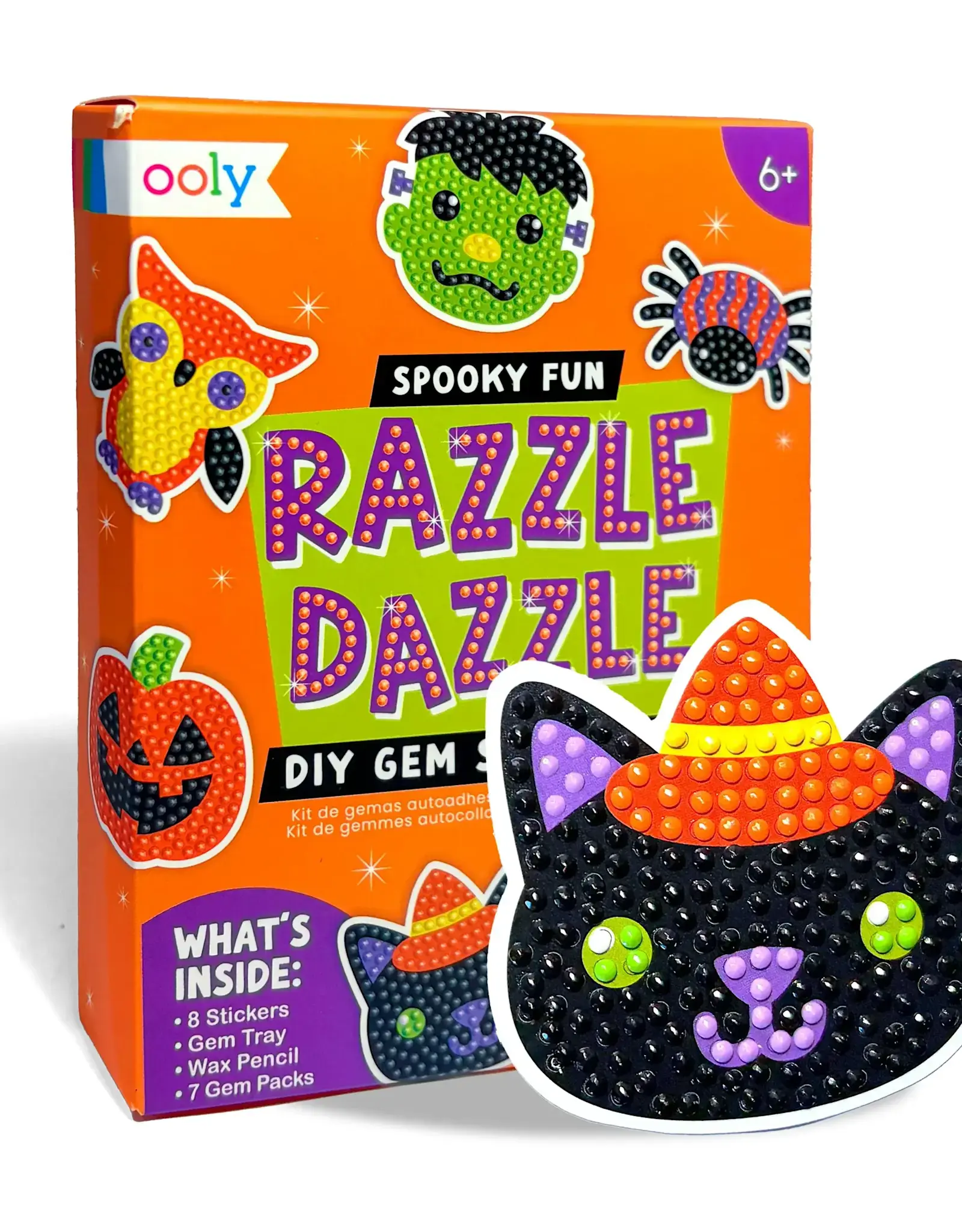 Ooly Mini Razzle Dazzle: D.I.Y. Gem Sticker Kit - Spooky