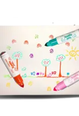 Ooly Jumbo Jots: Dual Tip Cone & Stamp Markers - Unicorn