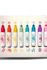 Ooly Jumbo Jots: Dual Tip Cone & Stamp Markers - Unicorn