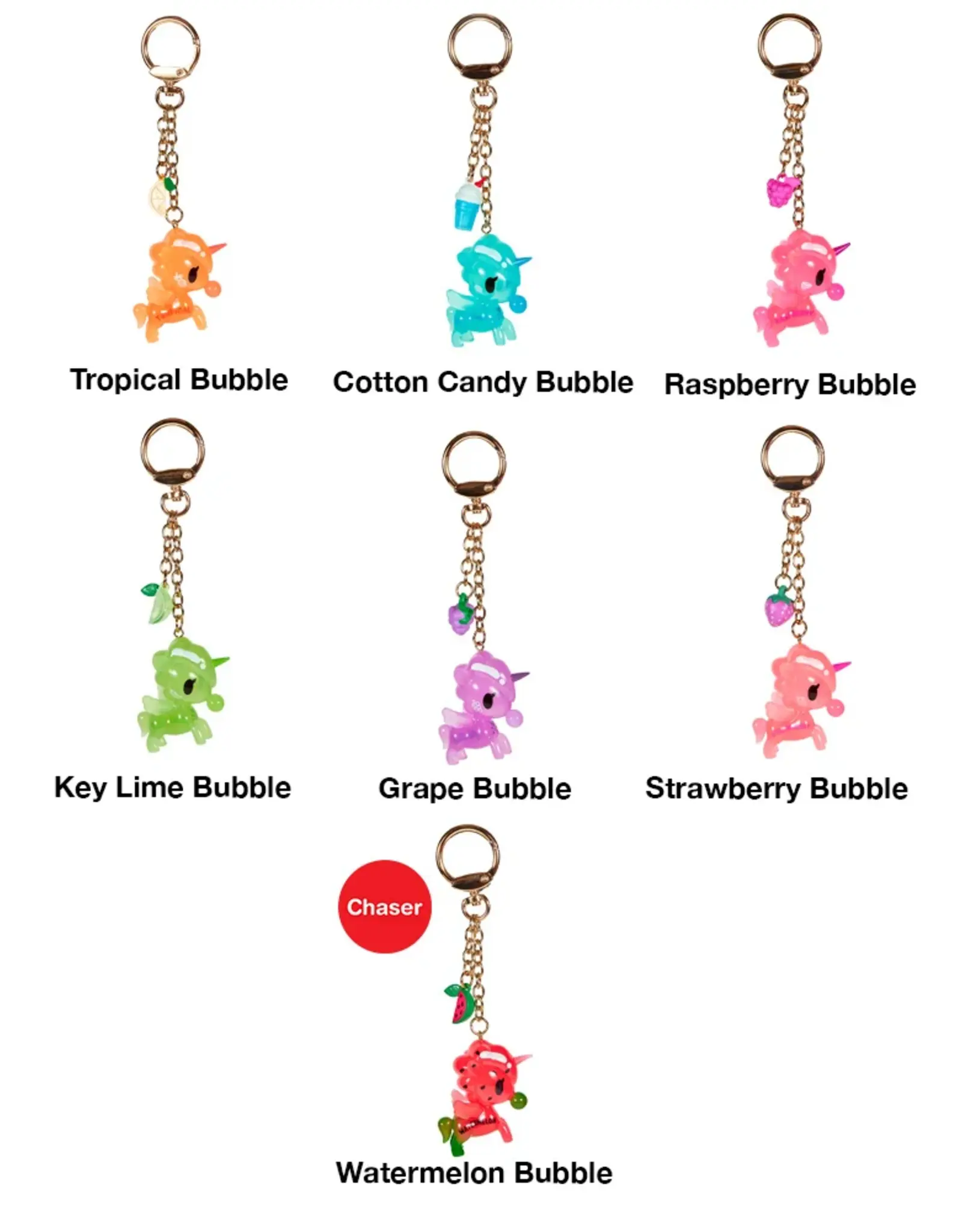 Tokidoki Unicorno Lite Keychain- Bubble Gum