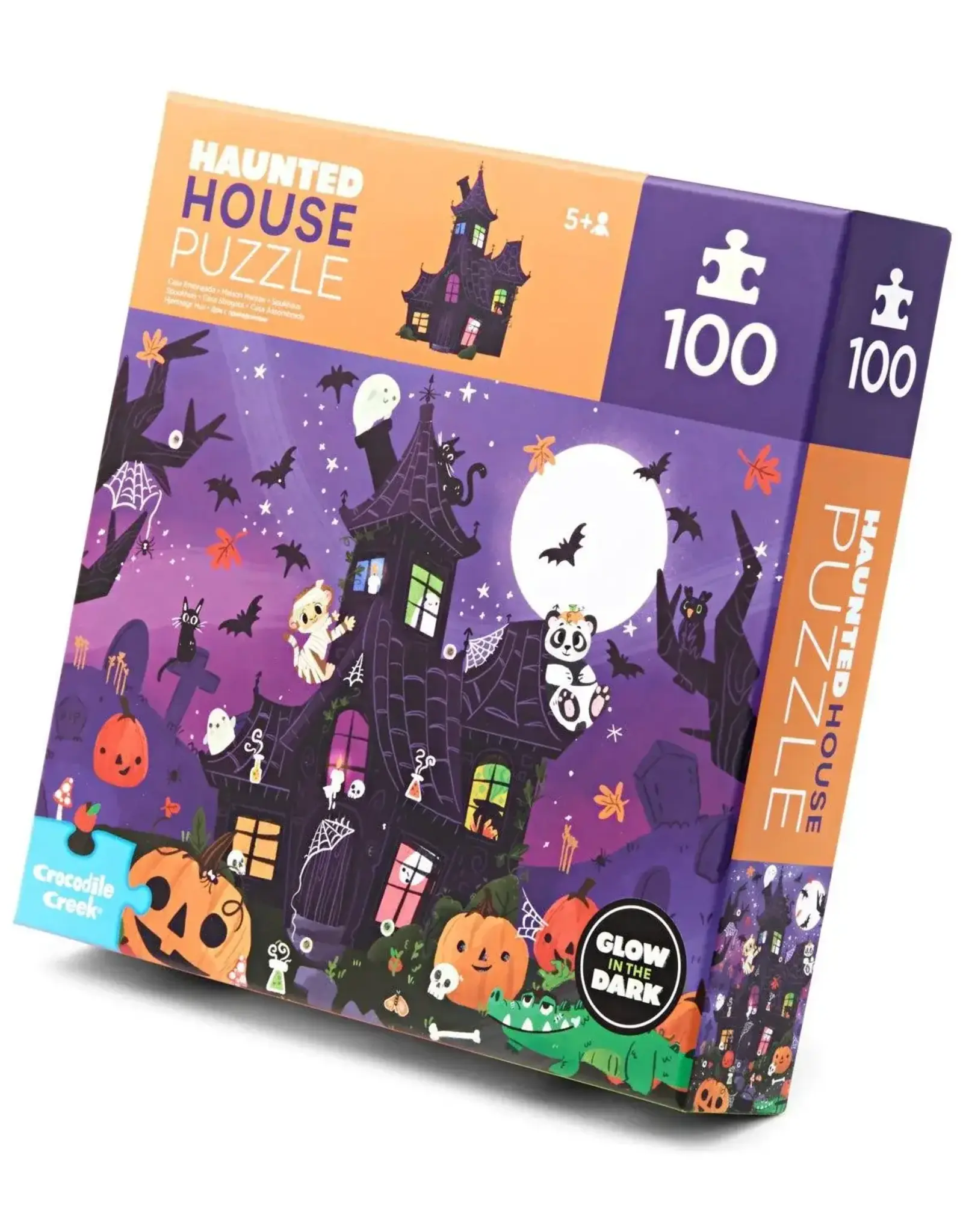 Crocodile Creek 100pc Puzzle: Glow in the Dark Haunted House