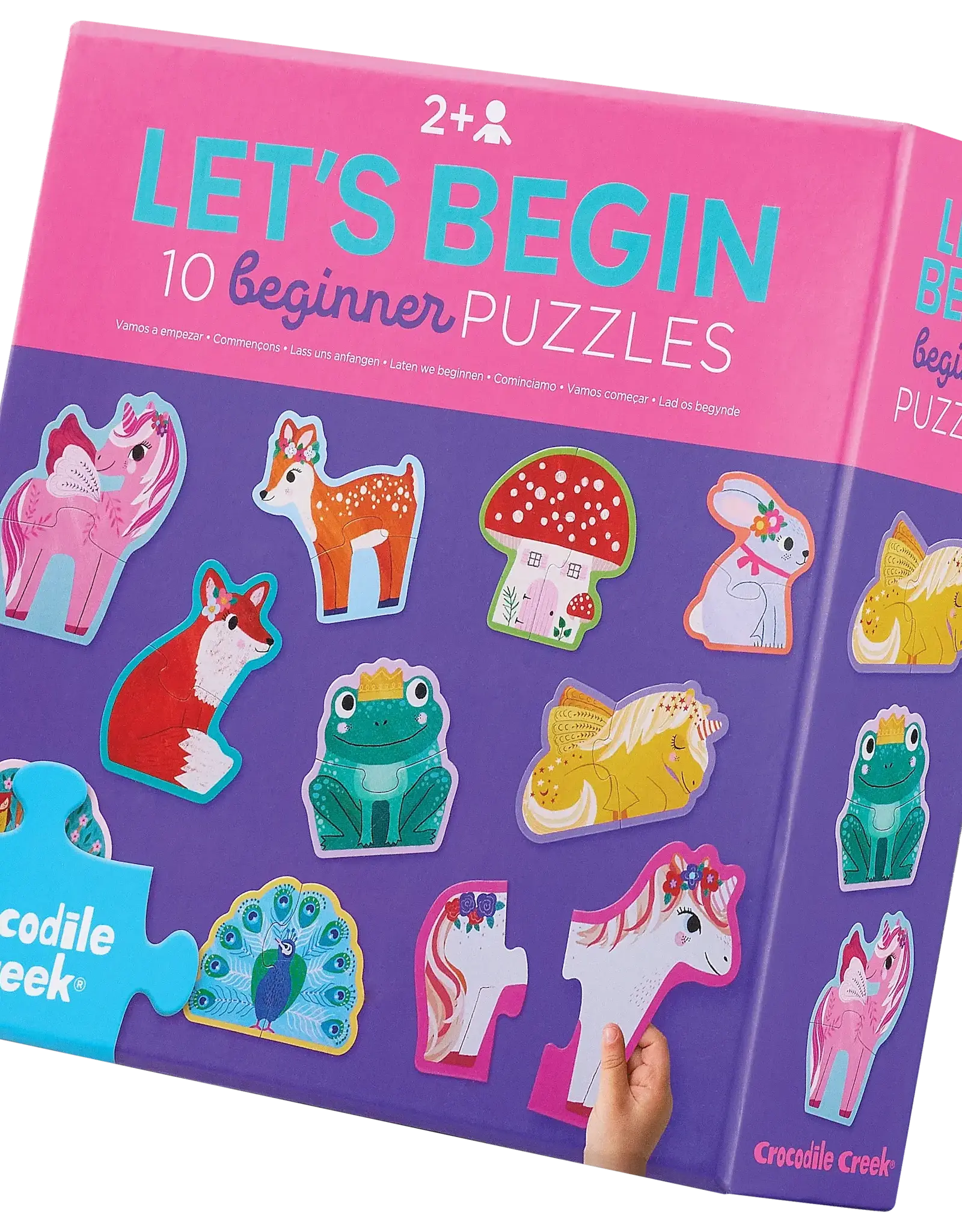 Crocodile Creek 2-pc Let's Begin  Puzzle: Unicorn (new)