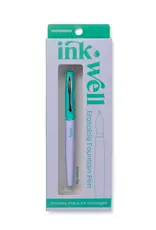 Snifty INK WELL ERASABLE FOUNTAIN PEN - PERIWINKLE/KELLY GREEN